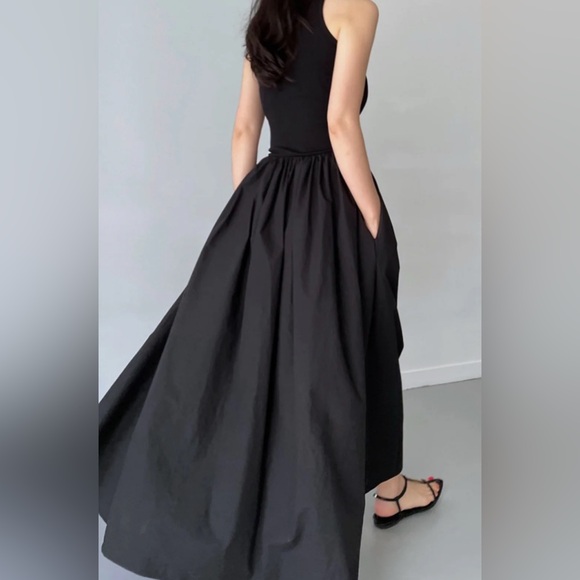 NWT Commense Black Sleeveless Maxi Dress with Pocket - Picture 3 of 13